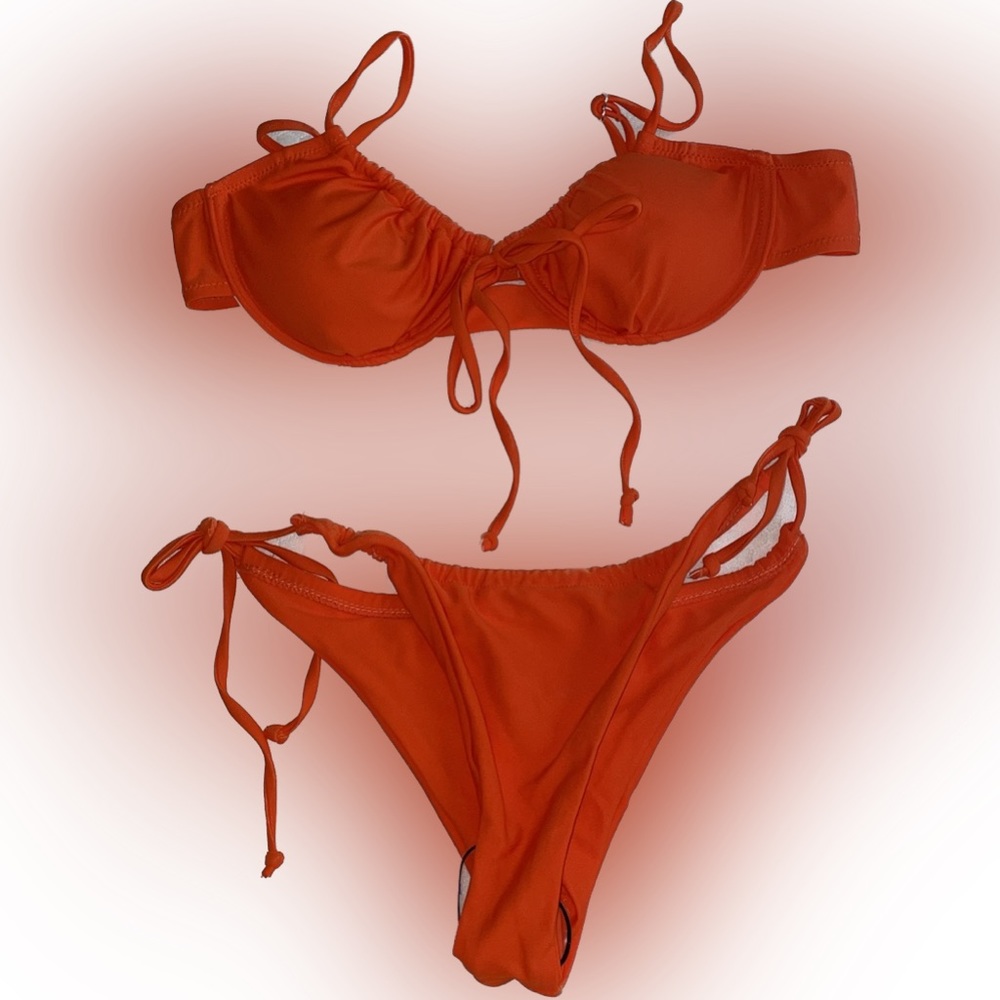 Orange bikini set